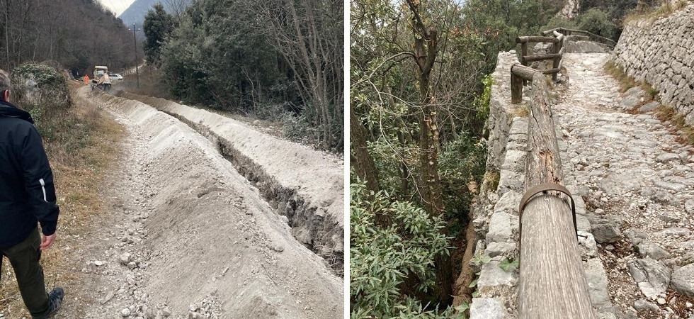 Sulla Ponale arrivano i lavori per portare l’acqua, social in rivola ma l’assessore spiega